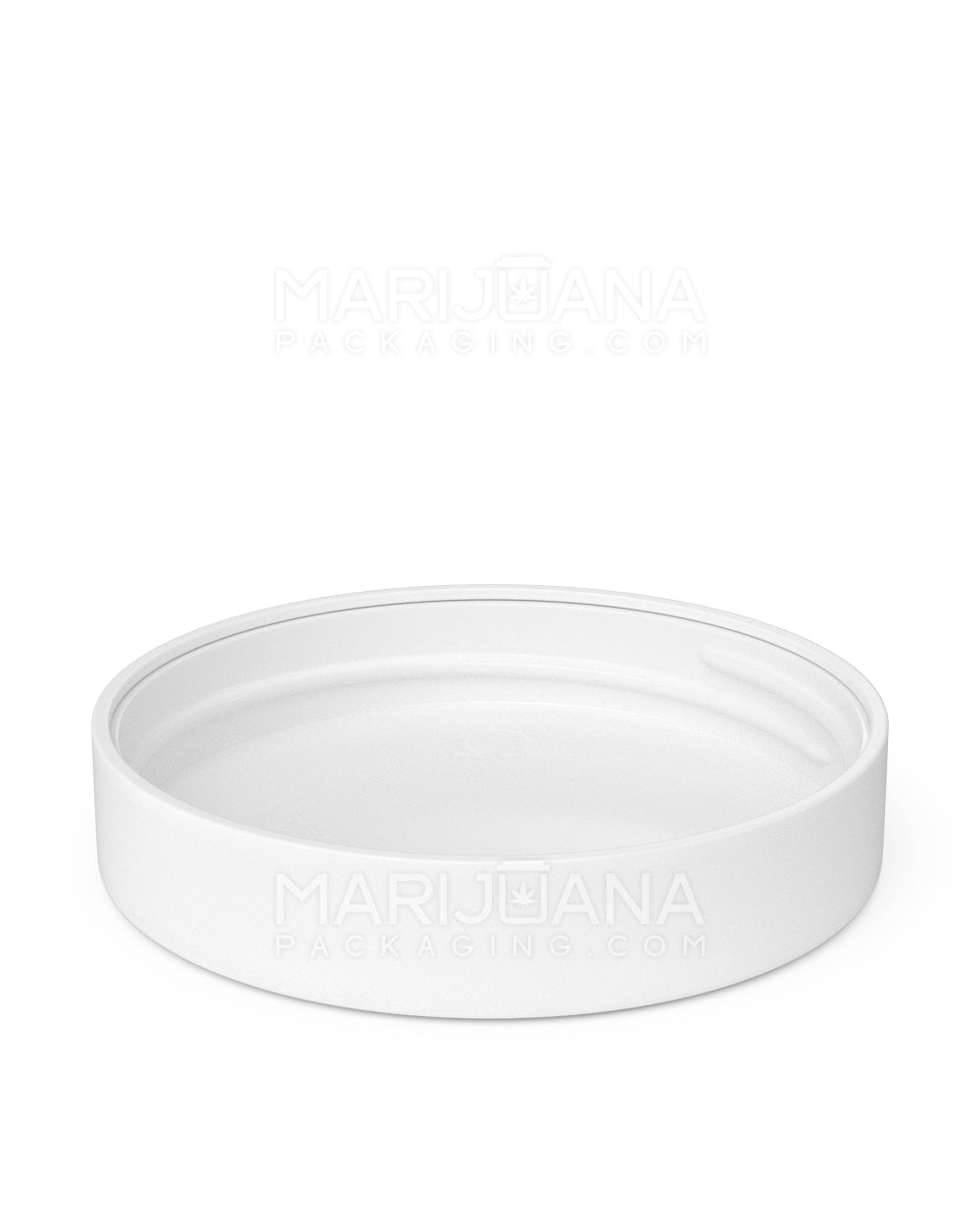 Child Resistant | Smooth Push Down & Turn Plastic Caps | 89mm - Semi Gloss White - 205 Count