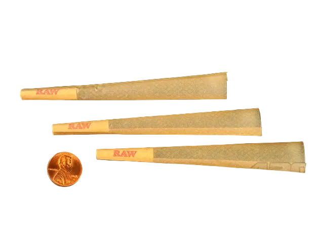 RAW | Classic King Size Pre-Rolled Cones | 109mm - Unbleached Paper - 1400 Count