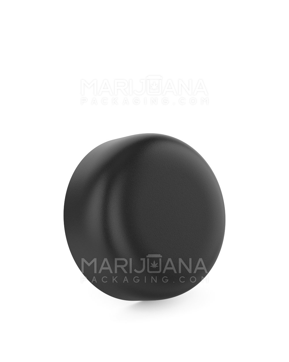 Child Resistant Dome Push Down & Turn Plastic Caps w/ Foam Liner| 53mm - Matte Black | Sample