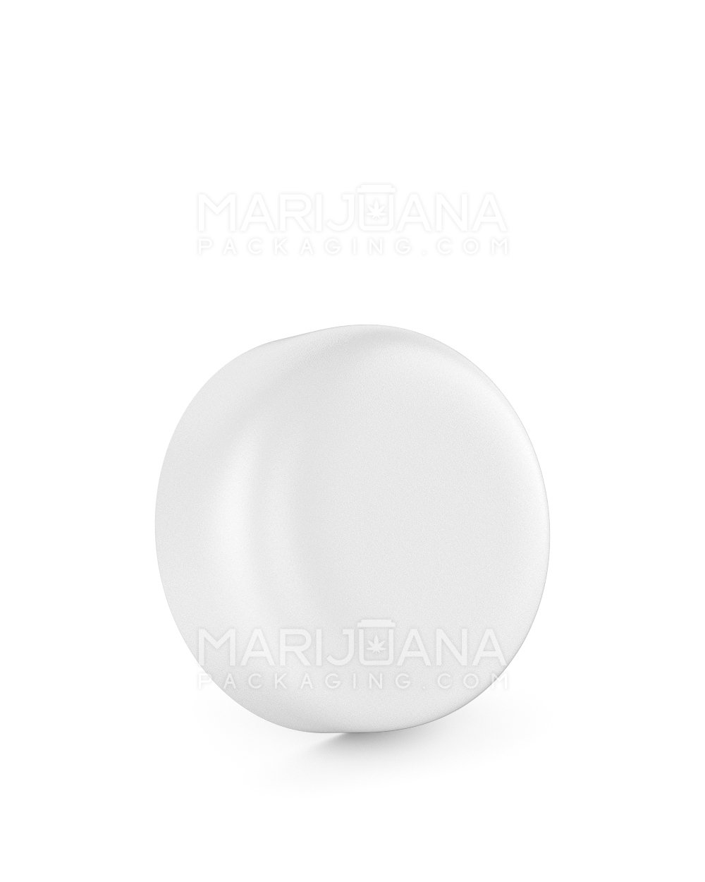 Child Resistant Dome Push Down & Turn Plastic Caps | 53mm - Matte White | Sample