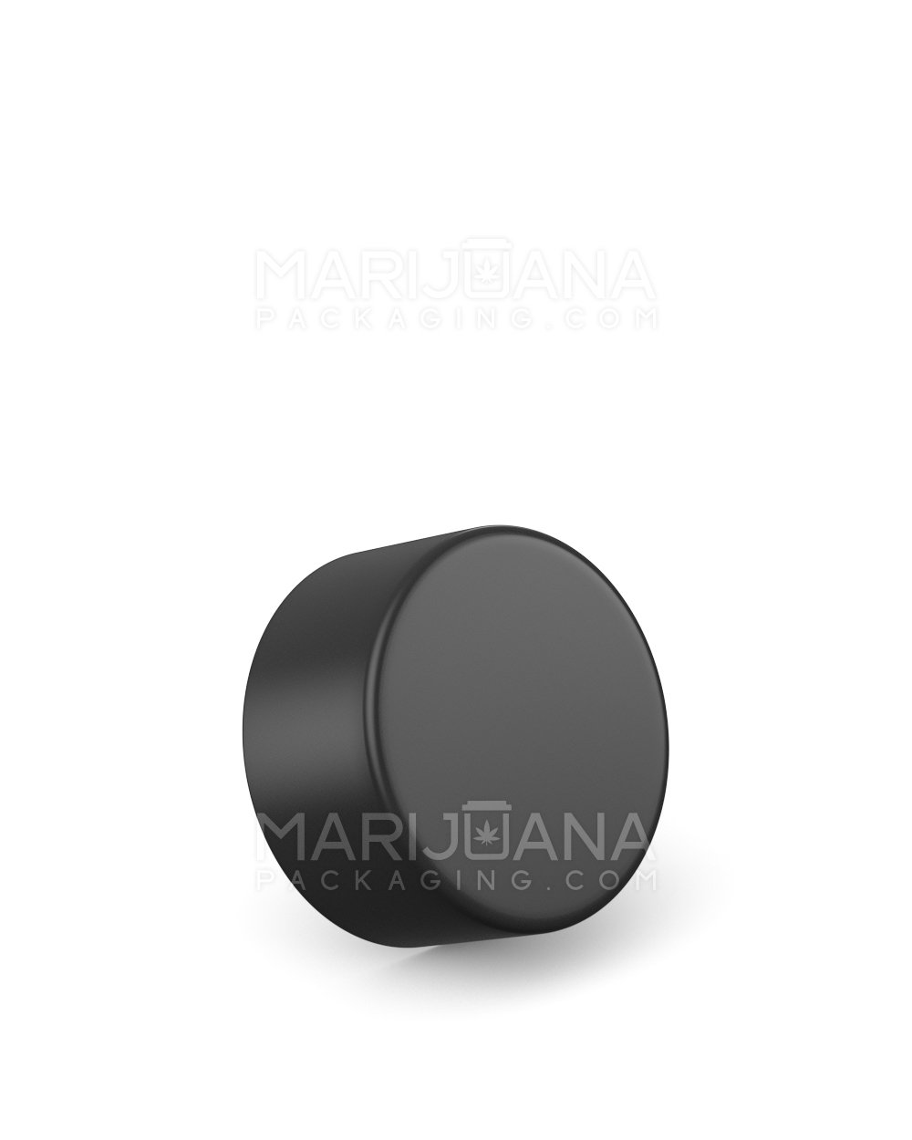 Child Resistant Smooth Push Down & Turn Plastic Caps w/ Foil Liner | 28mm - Matte Black | Sample