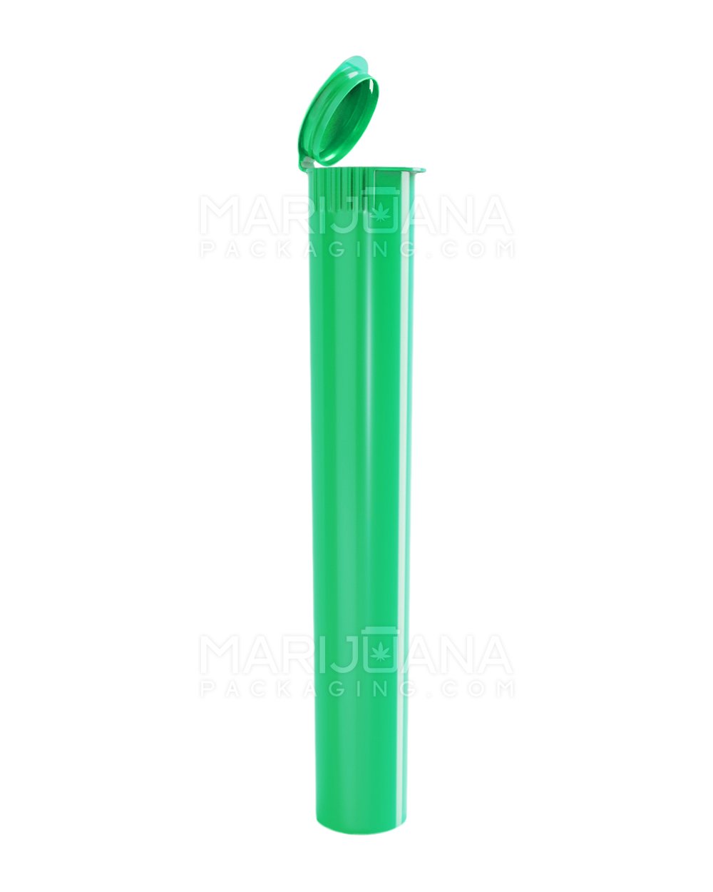 Child Resistant King Size Pop Top Opaque Plastic Pre-Roll Tubes | 116mm - Green | Sample