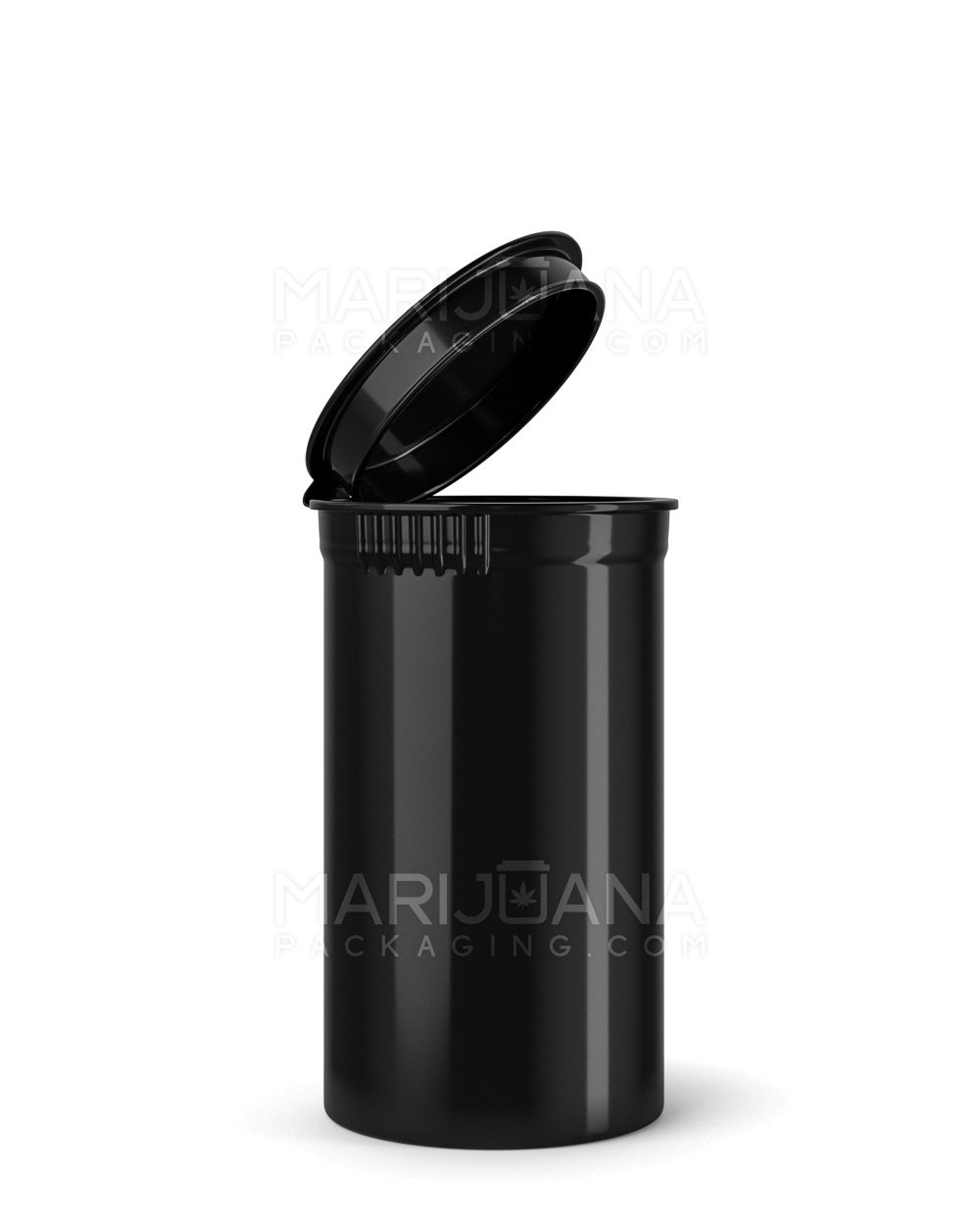 Child Resistant Opaque Black Pop Top Bottles | 19dr - 3.5g | Sample