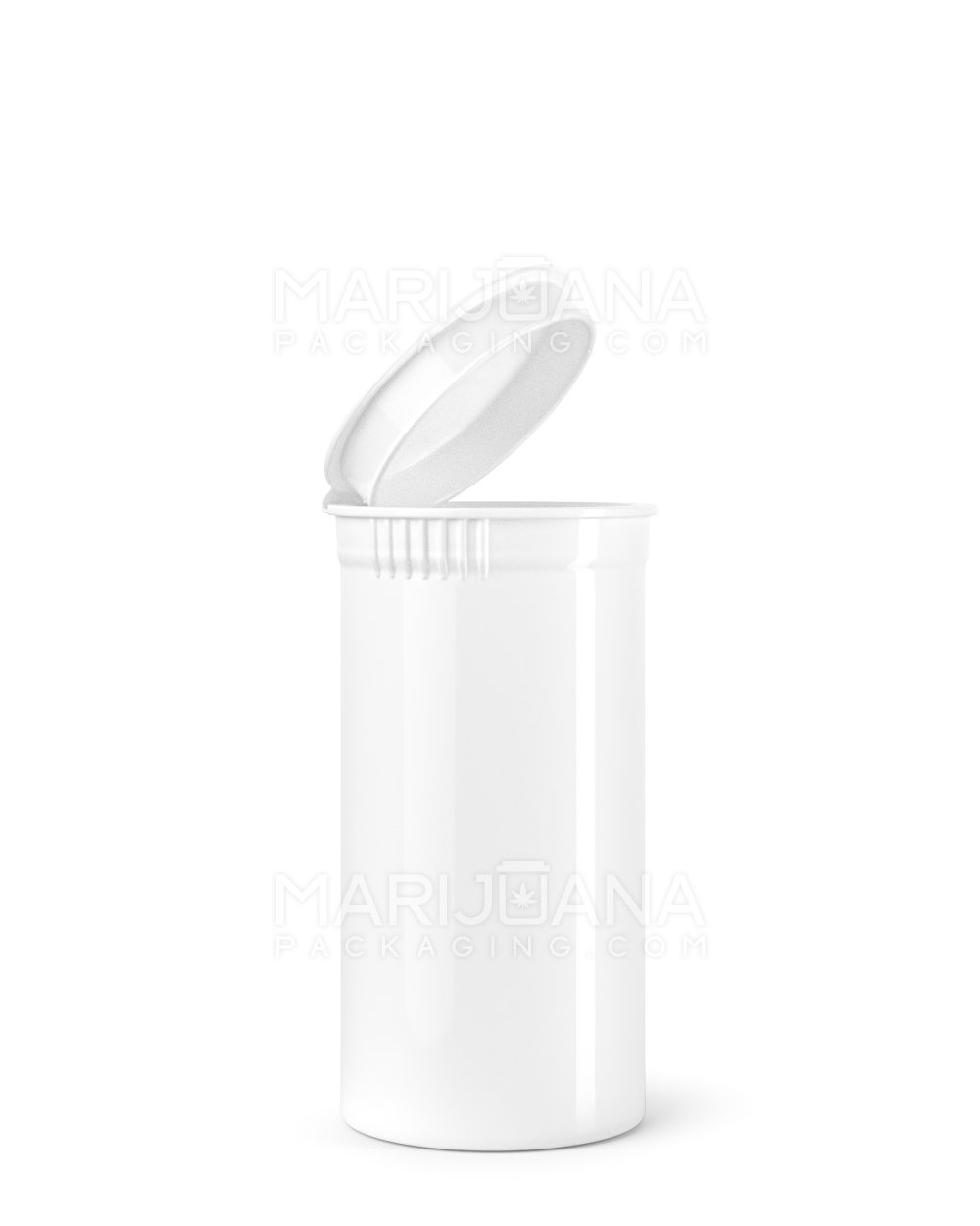 Child Resistant Opaque White Pop Top Bottles | 13dr - 2g | Sample