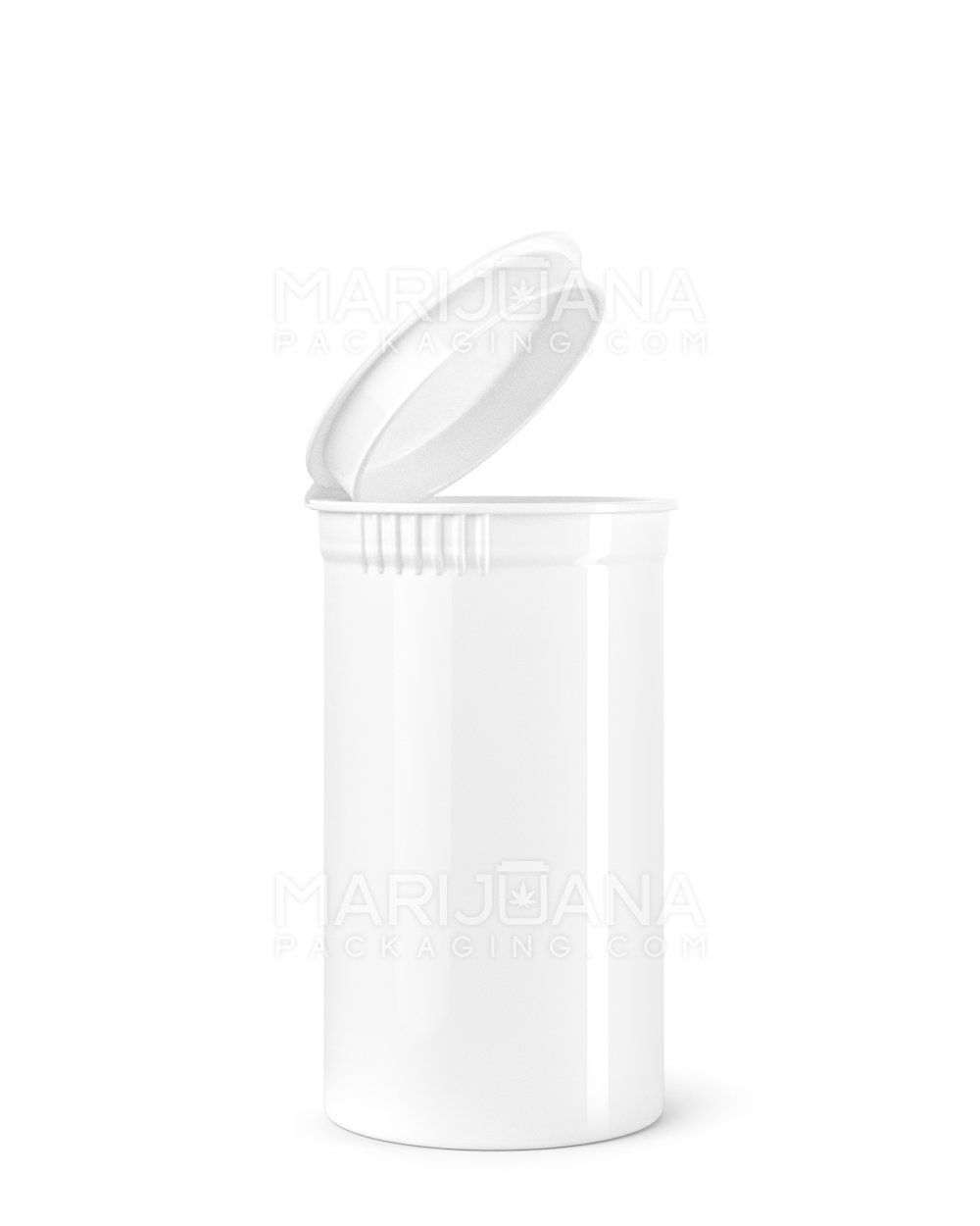 Child Resistant Opaque White Pop Top Bottles | 19dr - 3.5g | Sample