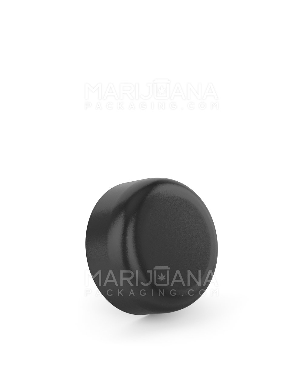 Child Resistant Smooth Push Down & Turn Plastic Caps | 29mm - Semi Gloss Black | Sample