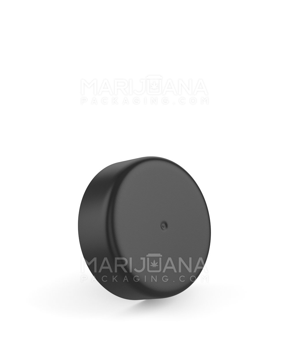 Child Resistant | Smooth Push Down & Turn Plastic Caps w/ Foam Liner | 38mm - Matte Black - 288 Count