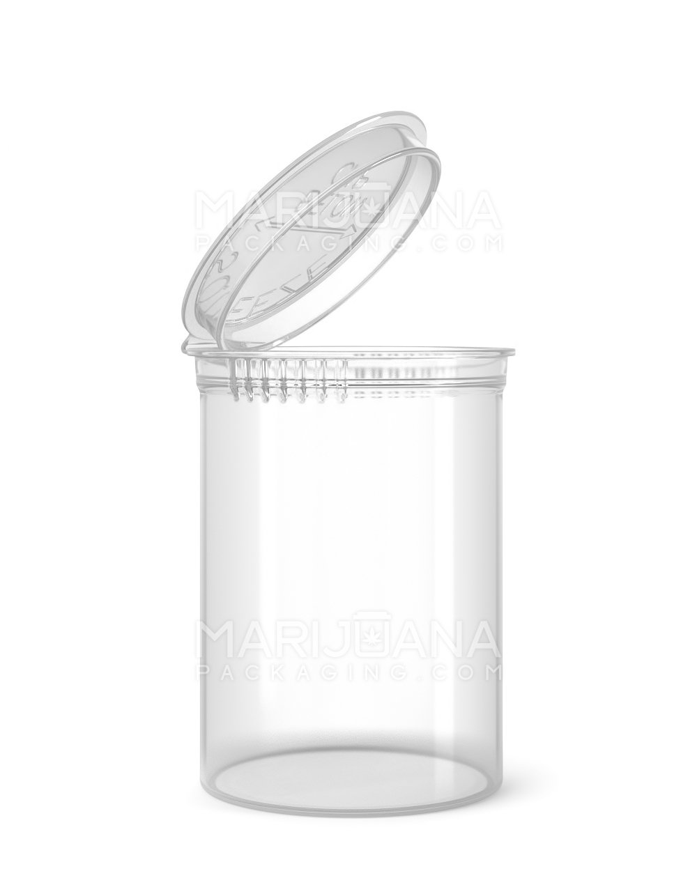 Child Resistant Clear Pop Top Bottles | 30dr - 7g | Sample