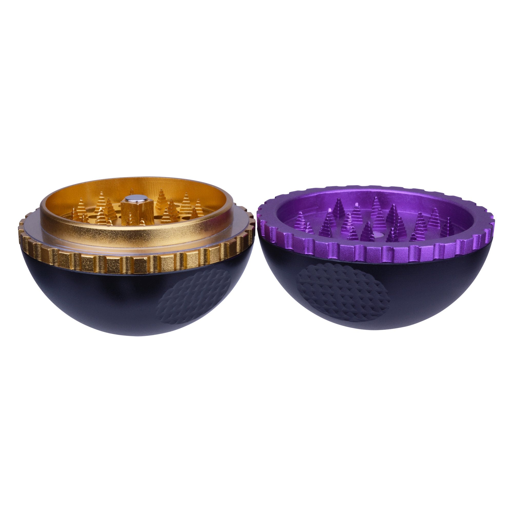 CHROMIUM CRUSHER | Magnetic Zinc Alloy Sphere Grinder | 4 Piece - 62mm - Black