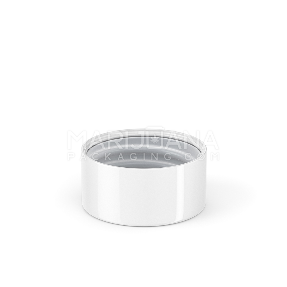 EBCRC528WG Smooth Glossy Whit Cap for Concentrate Jar