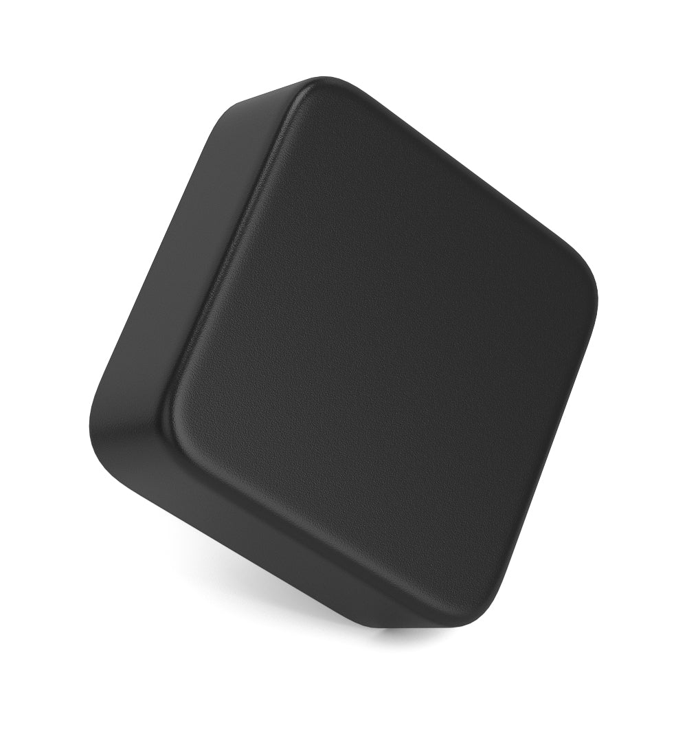 Child Resistant | Square Push Down & Turn Plastic Universal Caps w/ Foam Liner | 50mm - Matte Black - 80 Count