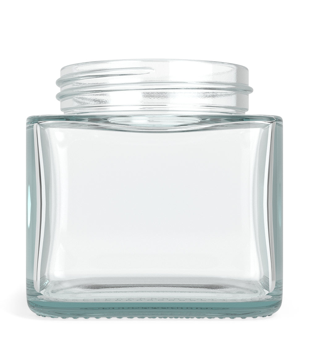 Cube Clear Glass V2 Jars | 50mm - 3oz - 80 Count