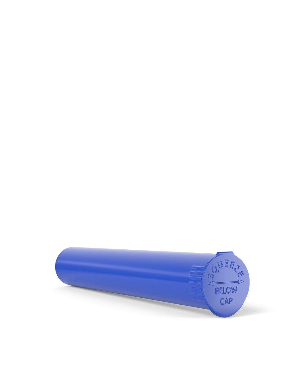 Child Resistant | King Size Pop Top Opaque Plastic Pre-Roll Tubes | 116mm - Blue - 1000 Count