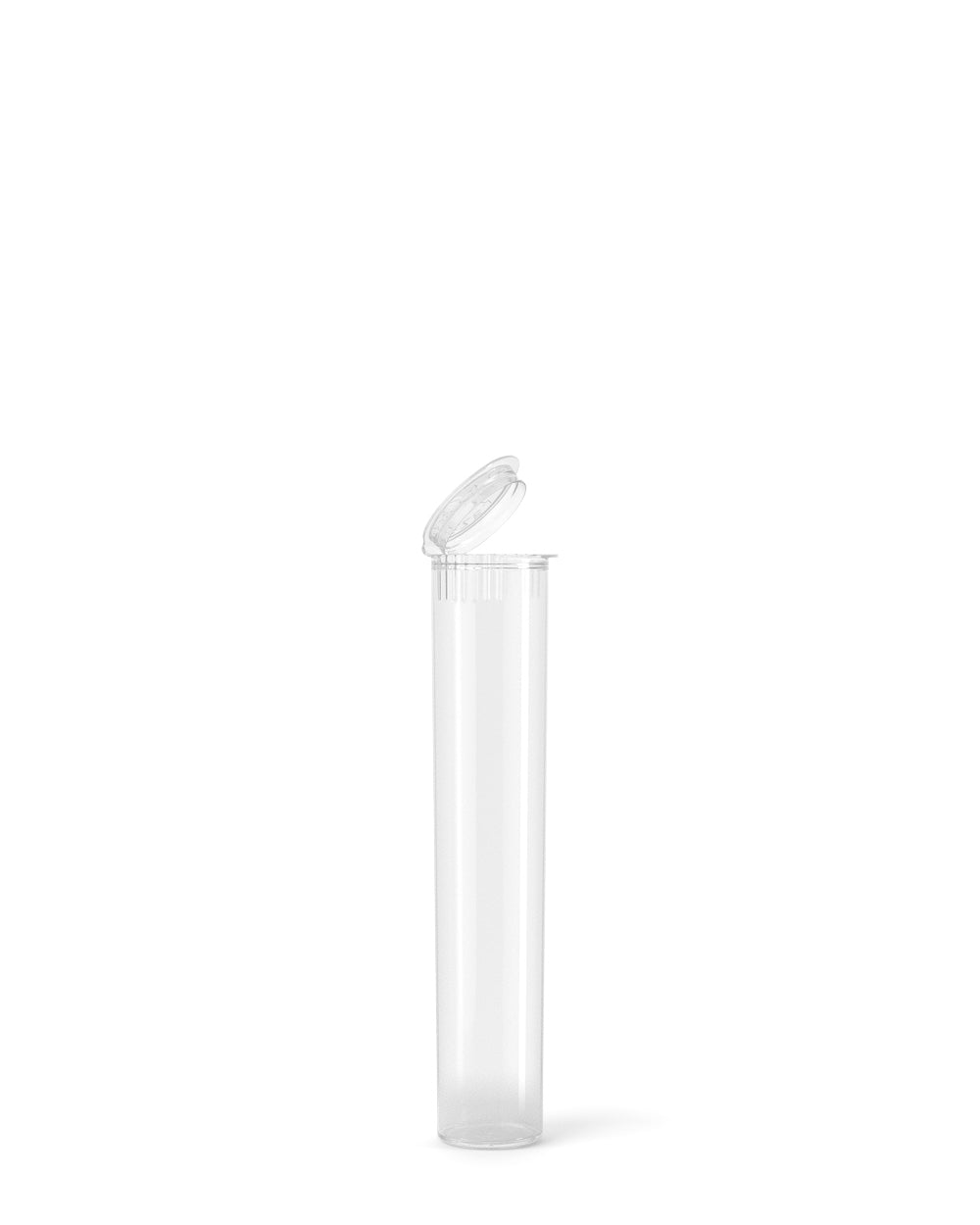Child Resistant | Pop Top Plastic Pre-Roll Tubes | 70mm - Clear - 1000 Count