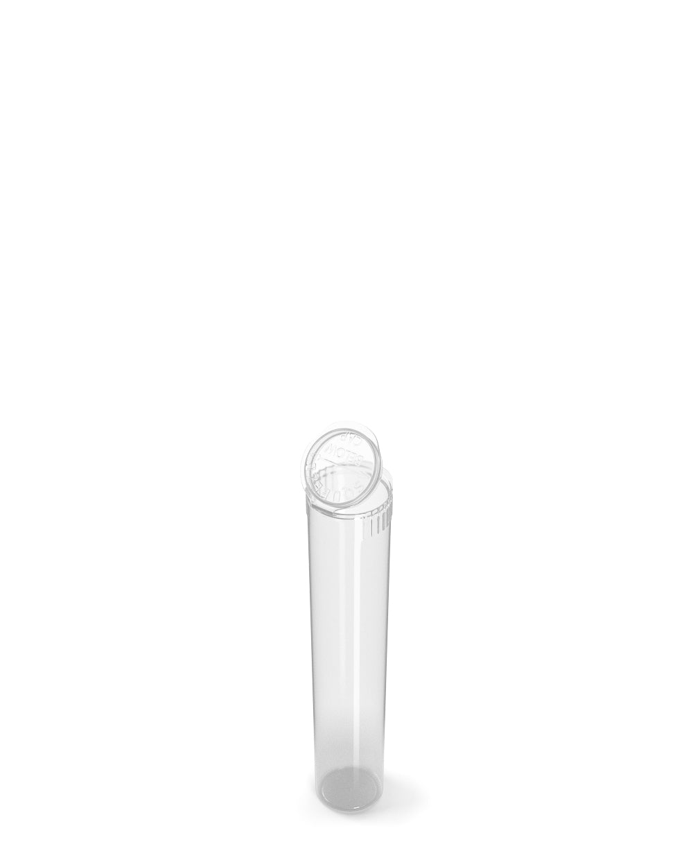 Child Resistant | Pop Top Plastic Pre-Roll Tubes | 70mm - Clear - 1000 Count
