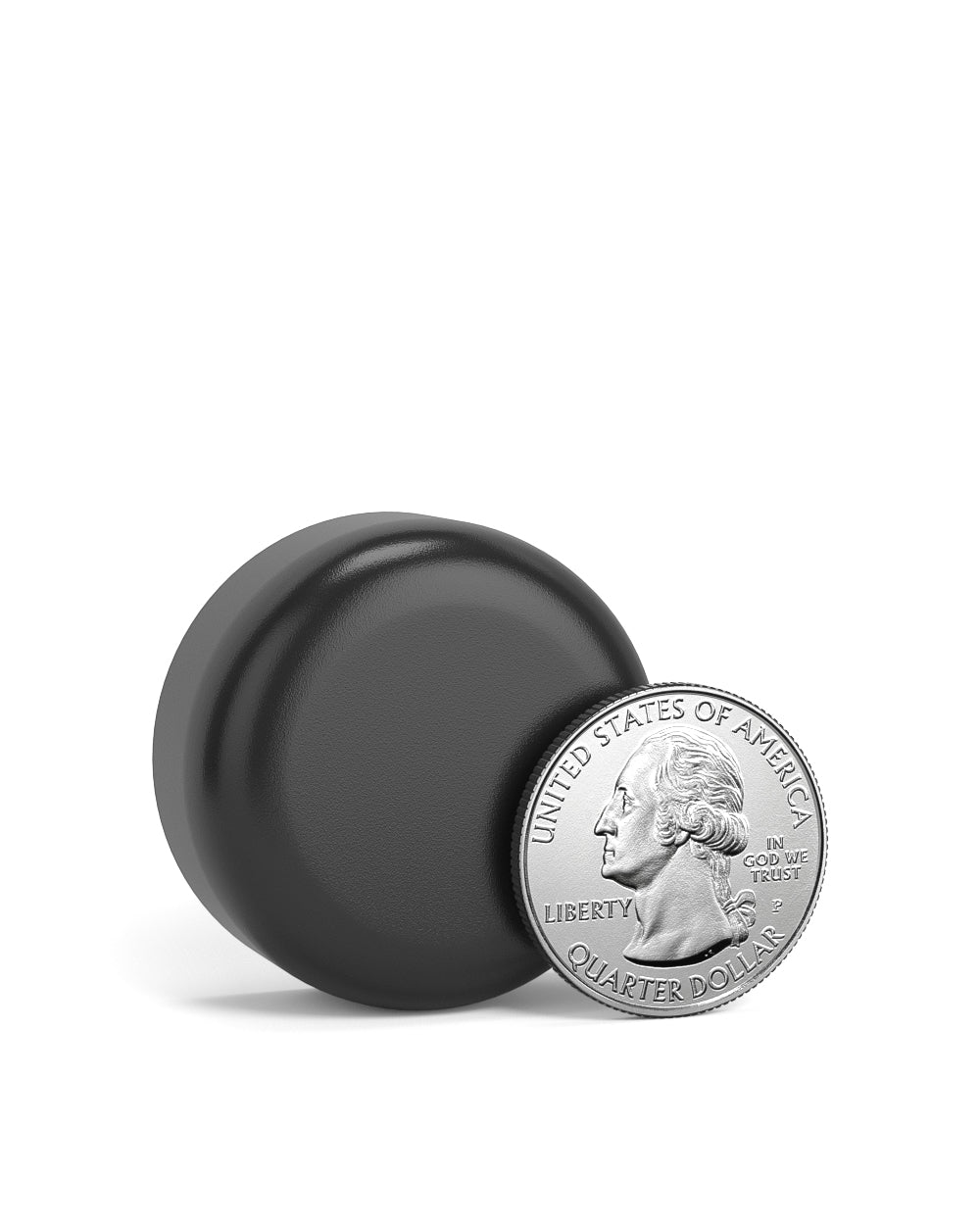 Child Resistant | Smooth Push Down & Turn Plastic Caps w/ Foam Liner | 29mm - Semi Gloss Black - 504 Count