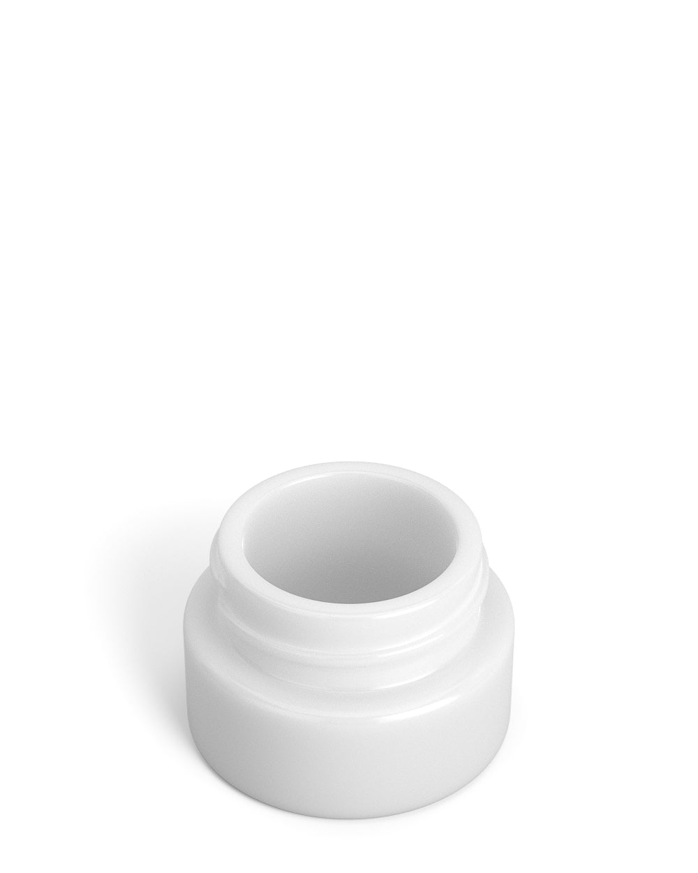 Child Resistant | Glossy White Glass Concentrate Containers w/ Cap | 32mm - 9mL - 320 Count