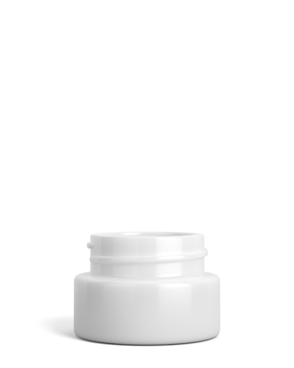 Child Resistant | Glossy White Glass Concentrate Containers w/ Cap | 32mm - 9mL - 320 Count