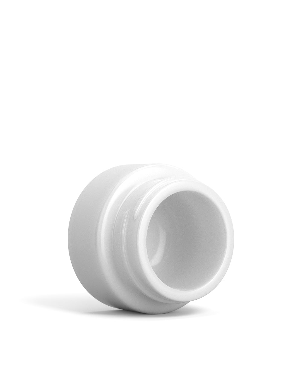Child Resistant | Glossy White Glass Concentrate Containers w/ Cap | 32mm - 9mL - 320 Count