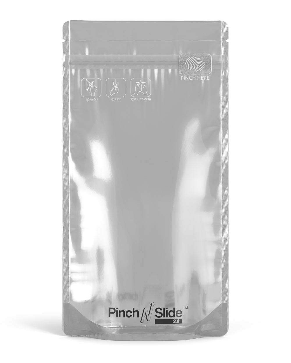 Child Resistant & Tamper Evident | Pinch N Slide 3.0 Matte Black Vista Mylar Bags | 5in x 8.8in - 14g - 250 Count