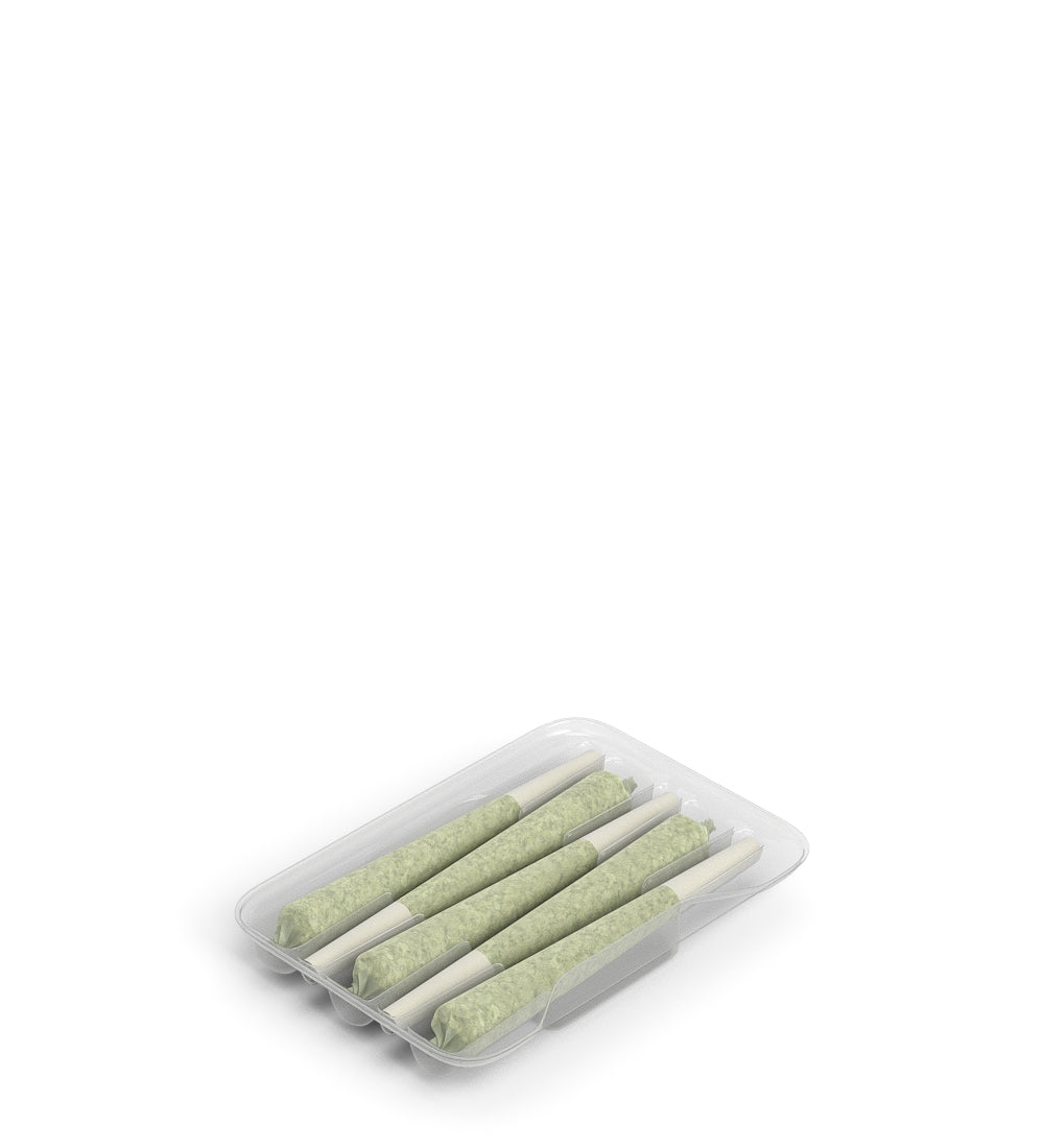 Insert Tray Box for 5 Mini Pre Rolled Cones | 70mm - Clear Plastic - 100 Count