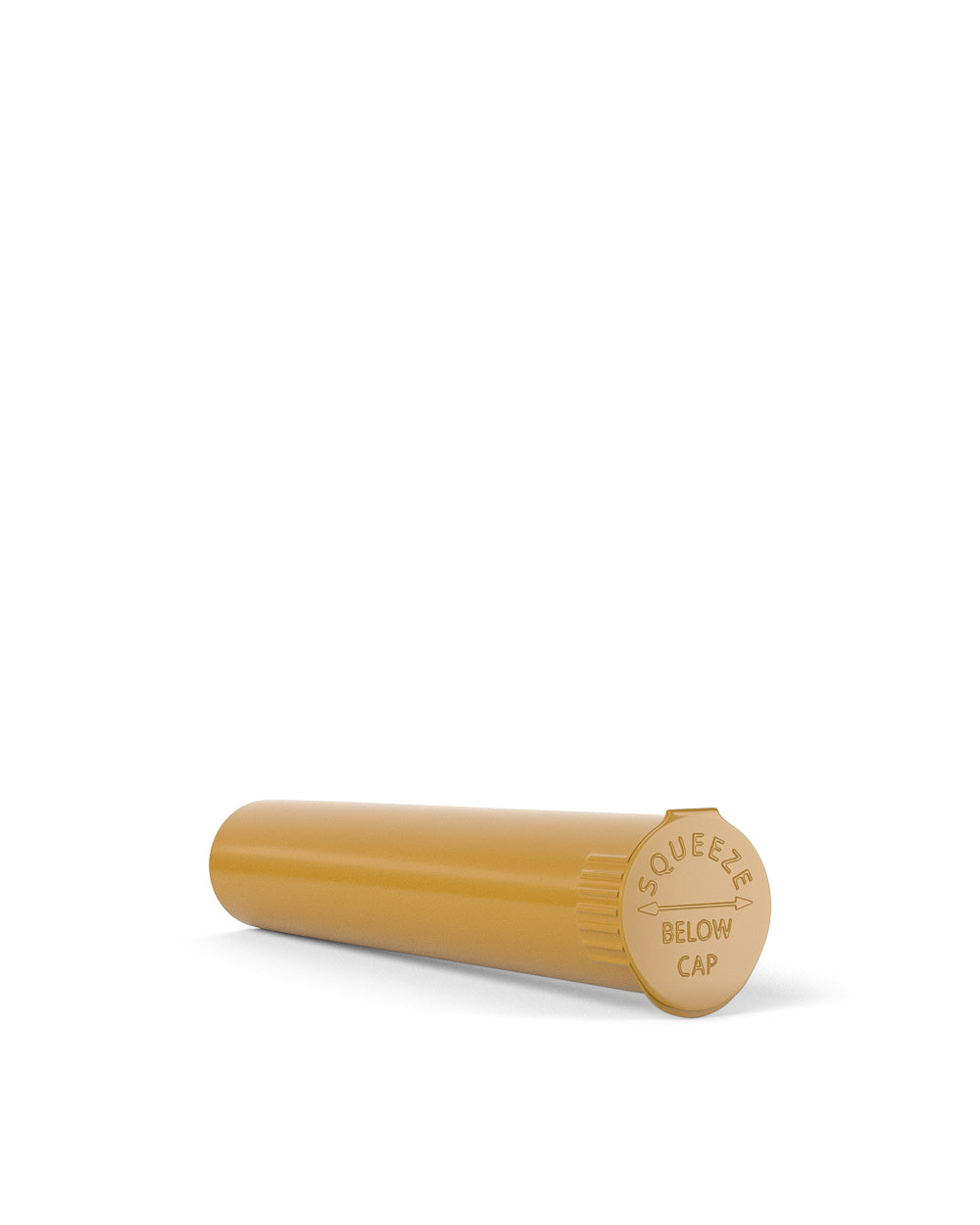 Child Resistant | Pop Top Opaque Plastic Pre-Roll Tubes | 95mm - Gold - 1000 Count