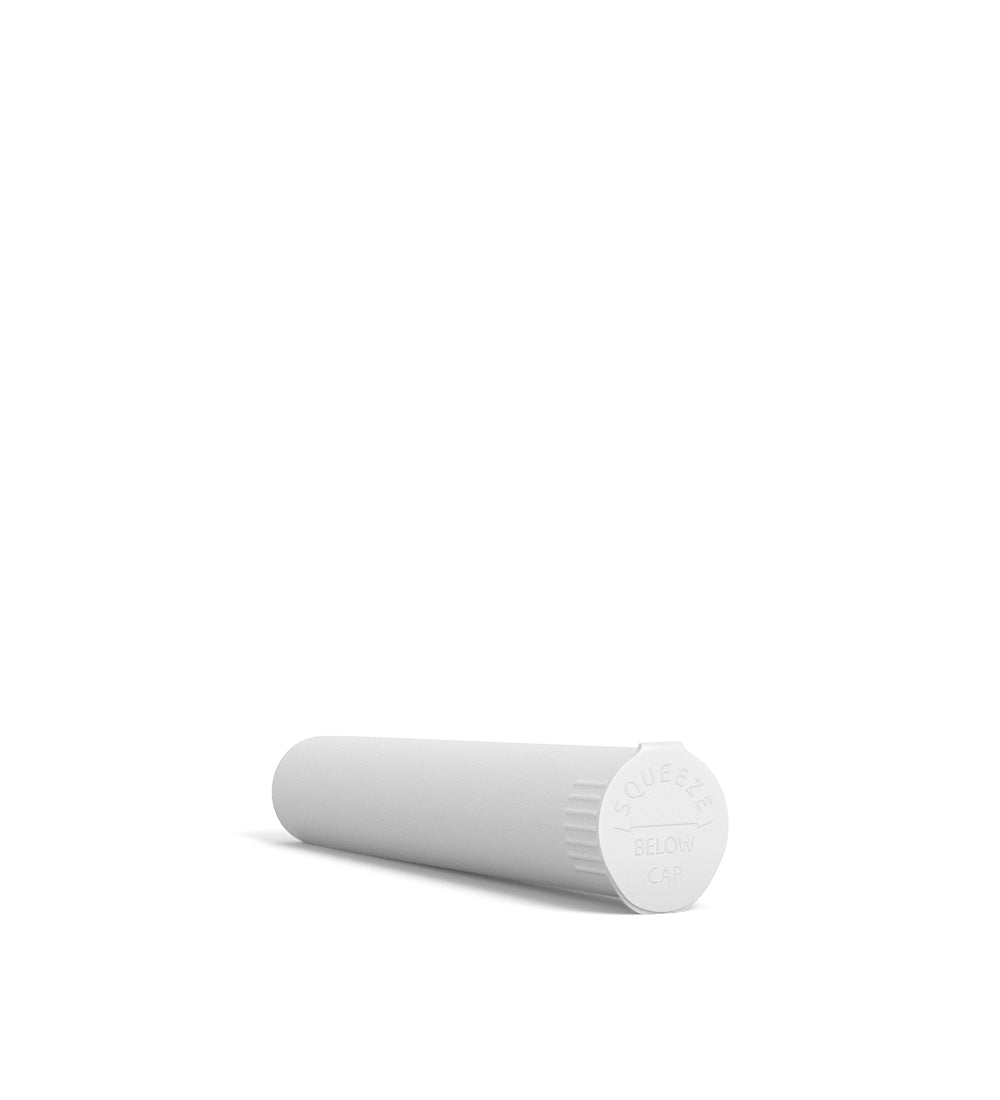 Child Resistant | Pop Top Opaque Plastic Pre-Roll Tubes (Open) | 95mm - White - 1000 Count