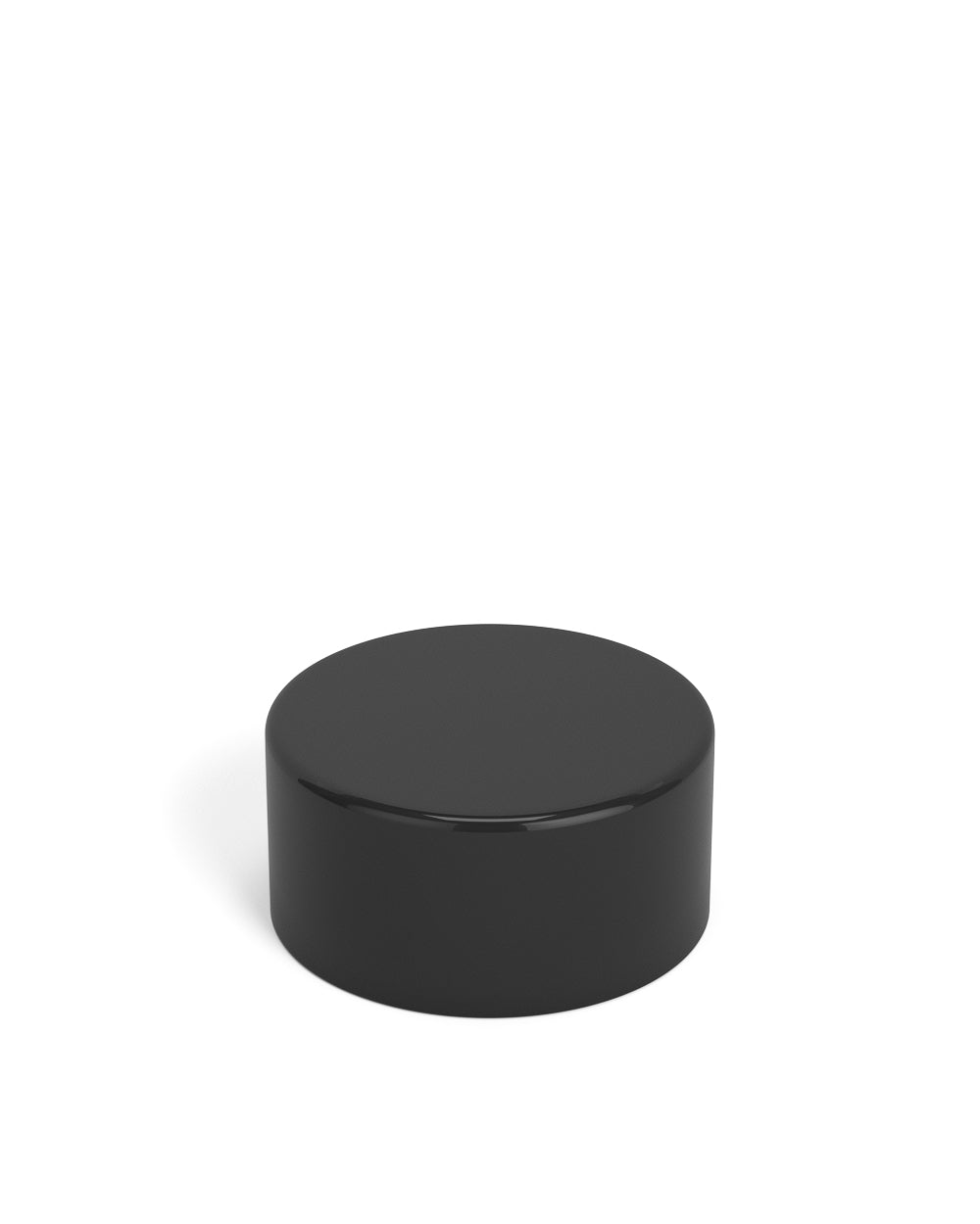 Child Resistant | Smooth Push Down & Turn Plastic Caps w/ Foil Liner | 28mm - Glossy Black - 504 Count