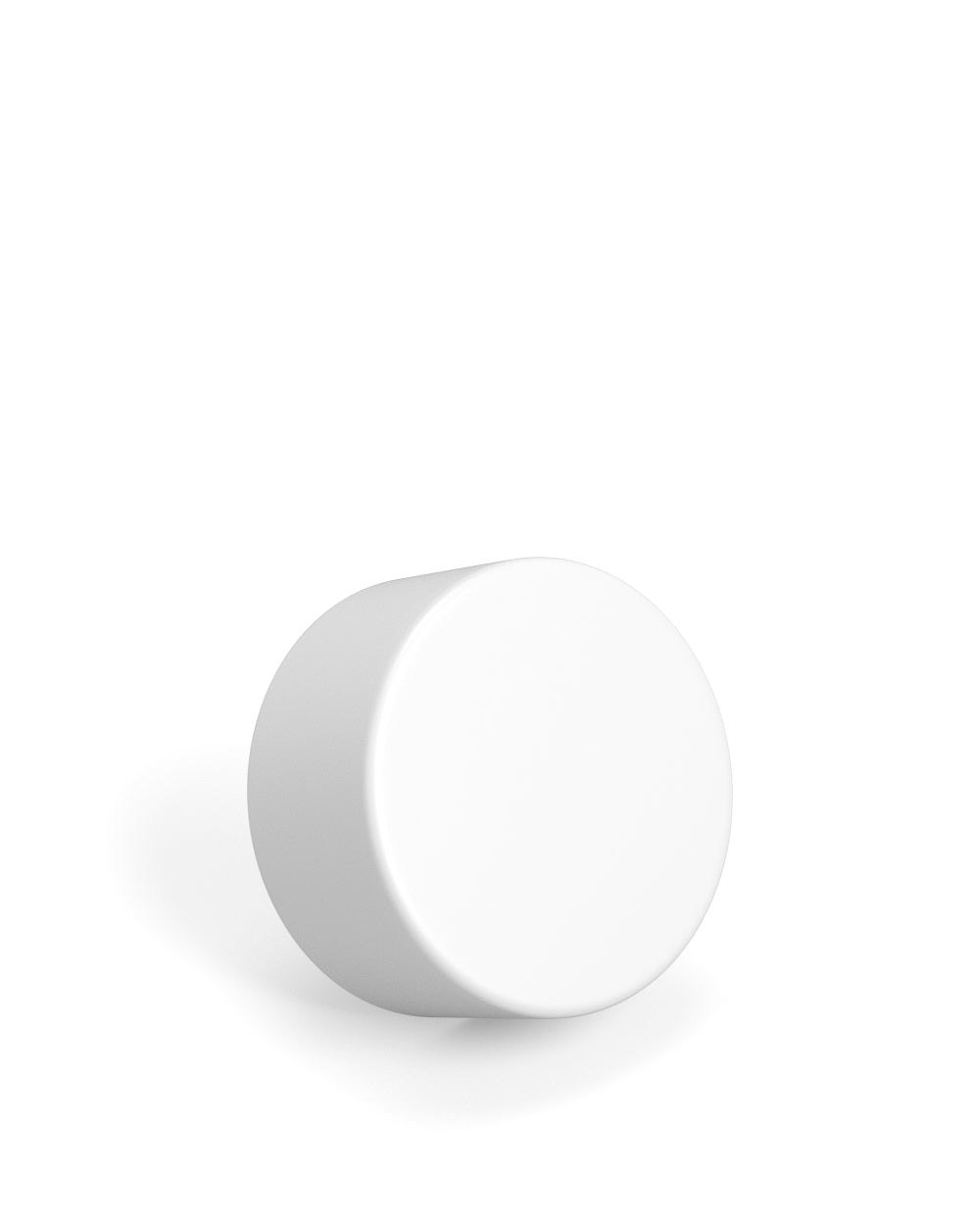 Child Resistant | Smooth Push Down & Turn Plastic PCR Caps w/ Foil Liner | 28mm - Matte White - 504 Count