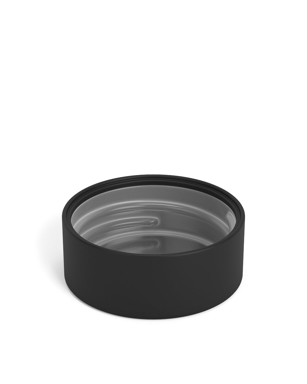 Child Resistant | Smooth Push Down & Turn Plastic PCR Caps w/ Foil Liner | 38mm - Matte Black - 320 Count