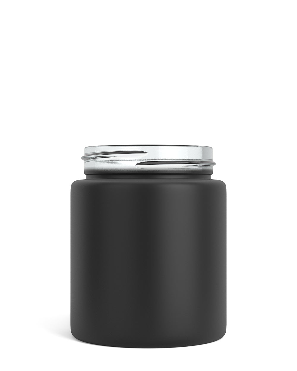 Straight Sided Matte Black Glass Jars | 53mm - 5oz - 32 Count