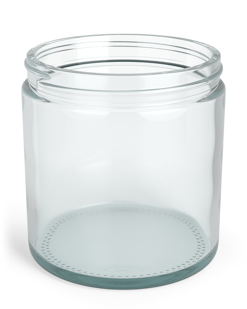 Straight Sided Clear Glass Jars | 89mm - 16oz - 12 Count