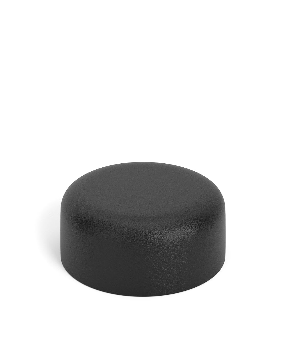 Child Resistant | Smooth Push Down & Turn Plastic Caps w/ Foam Liner | 38mm - Matte Black - 320 Count