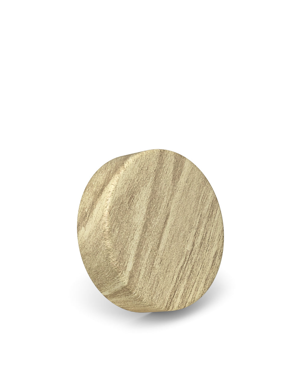 Child Resistant | Smooth Flat Push Down & Turn Plastic Caps w/ Foam Liner | 50mm - Maple Wood - 100 Count