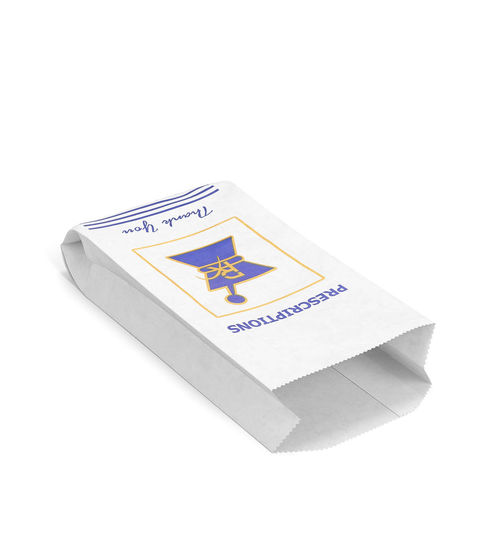 Pharmacy Prescription Bags | Medium - Kraft - 1000 Count