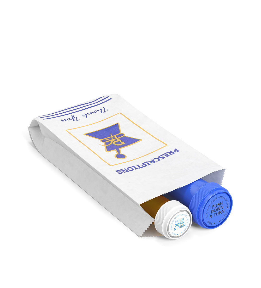 Pharmacy Prescription Bags | Medium - Kraft - 1000 Count