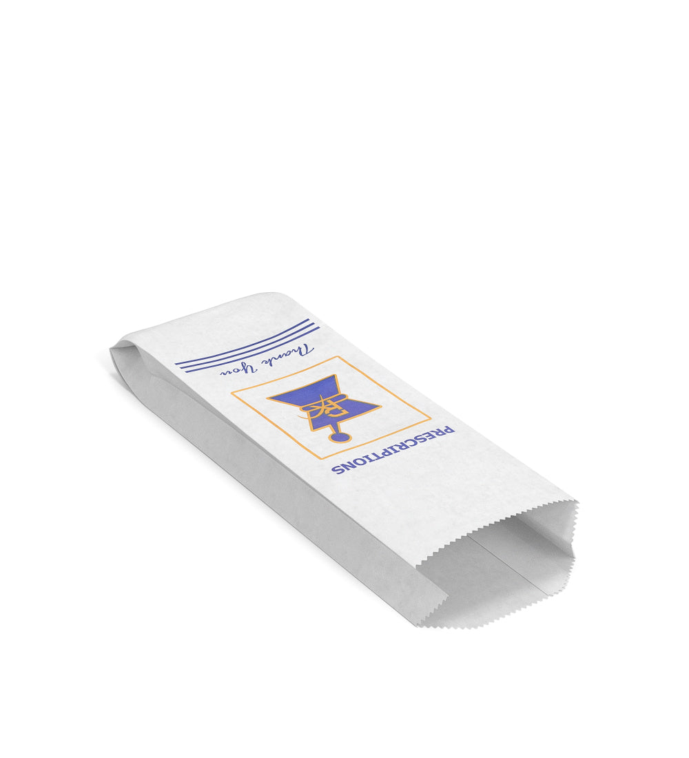 Pharmacy Prescription Bags | Small - Kraft - 1000 Count