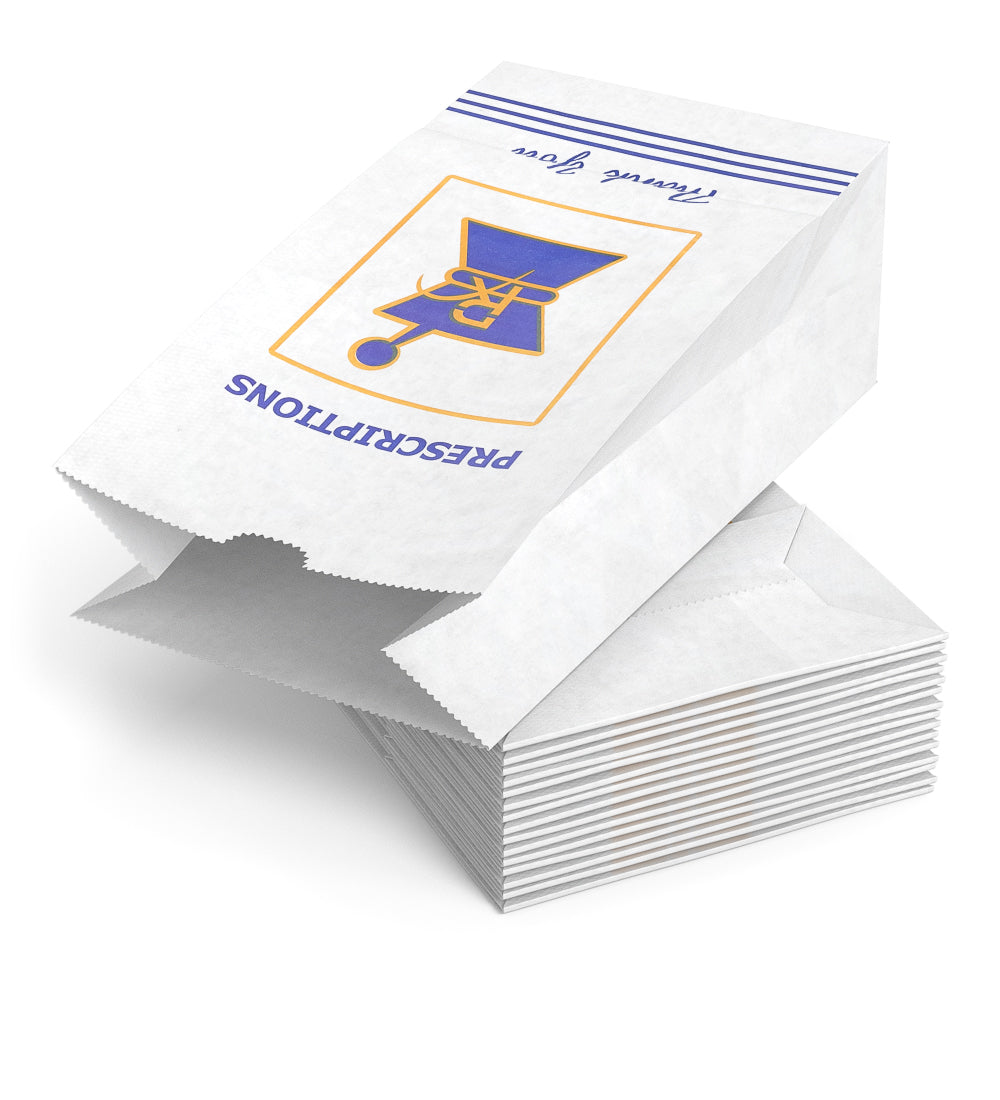 Pharmacy Prescription Bags | X Large - Kraft - 1000 Count