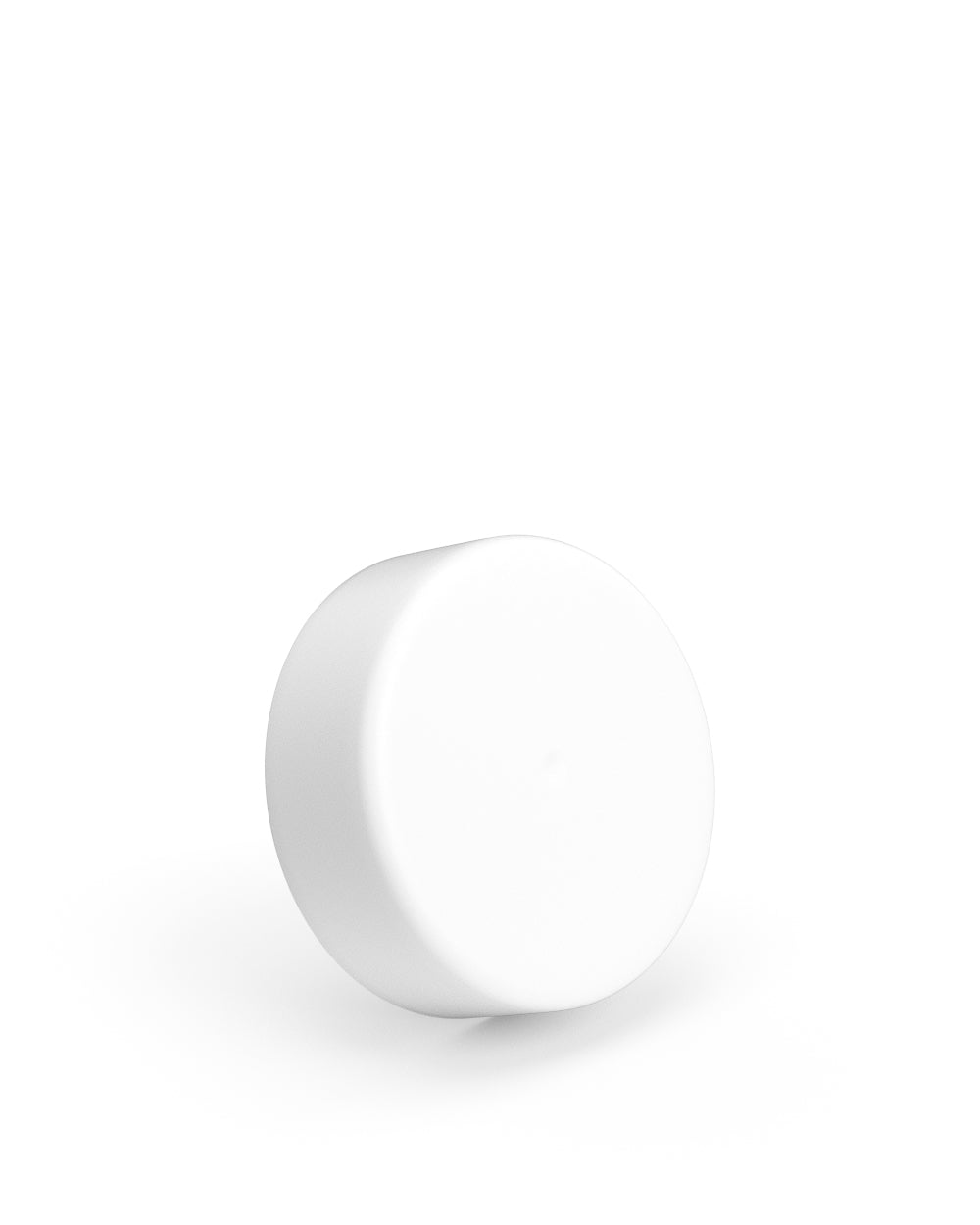 Child Resistant | Smooth Push Down & Turn Plastic No Text Caps w/ Foil Liner | 38mm - Matte White - 320 Count