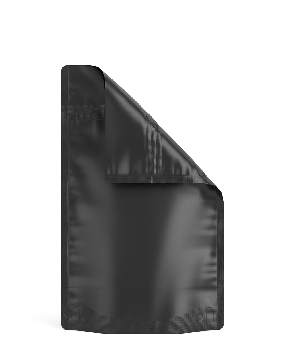 Tamper Evident | Matte Black Mylar Bags (No Tear Notch) | 5in x 8.1in - 14g - 1000 Count