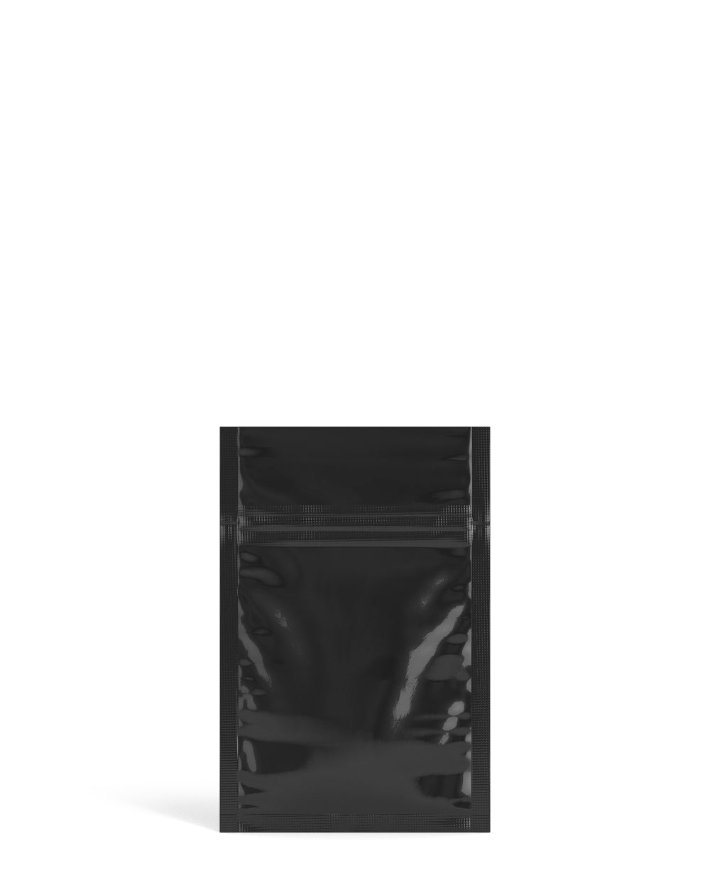 Tamper Evident | Glossy Black Mylar Bags (No Tear Notch) | 3in x 4.5in - 1g - 1000 Count