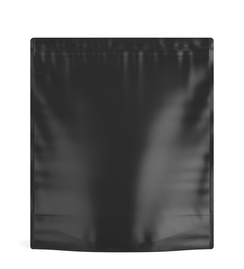 Tamper Evident | Matte Black Mylar PCR Bags (No Tear Notch) | 14.6in x 16.4in - 448g - 100 Count