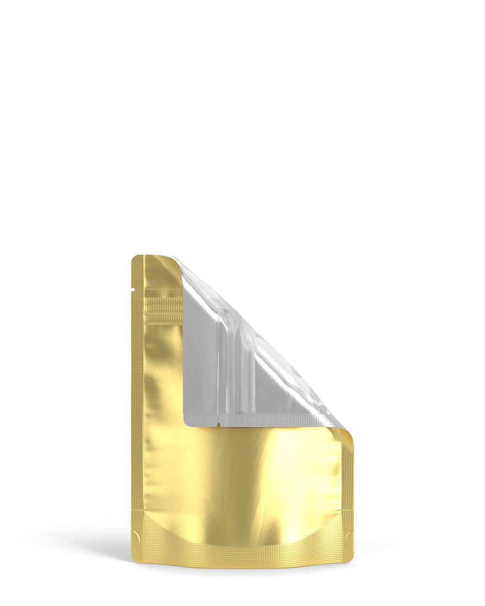 Tamper Evident | Matte Gold Vista Mylar Bag (Tear Notch) | 3.6in x 5in - 3.5g - 1000 Count