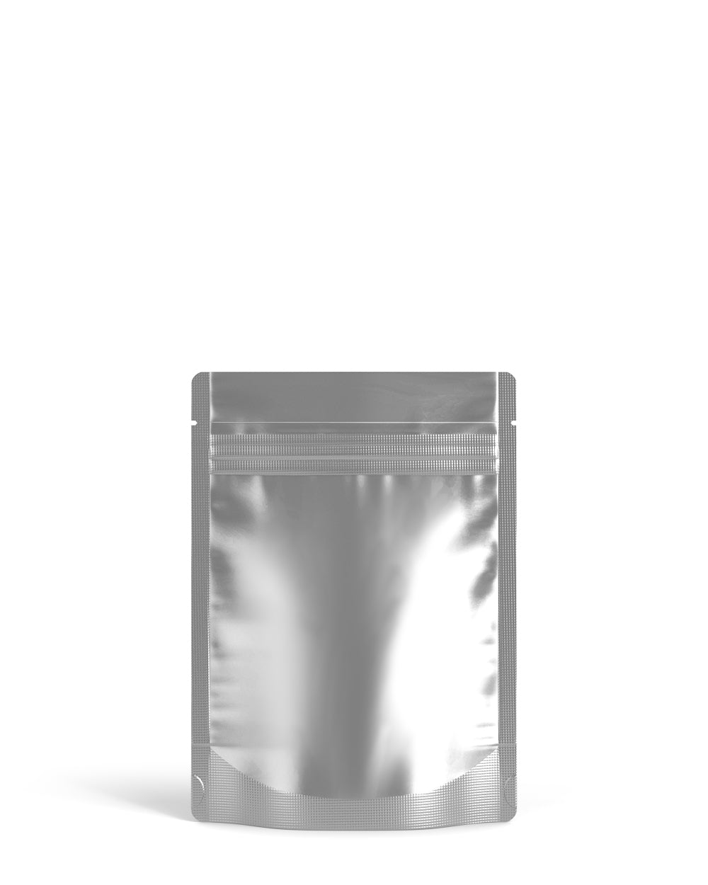 Tamper Evident | Matte Silver Vista Mylar PCR Bags (Tear Notch) | 3.6in x 5in - 3.5g - 1000 Count