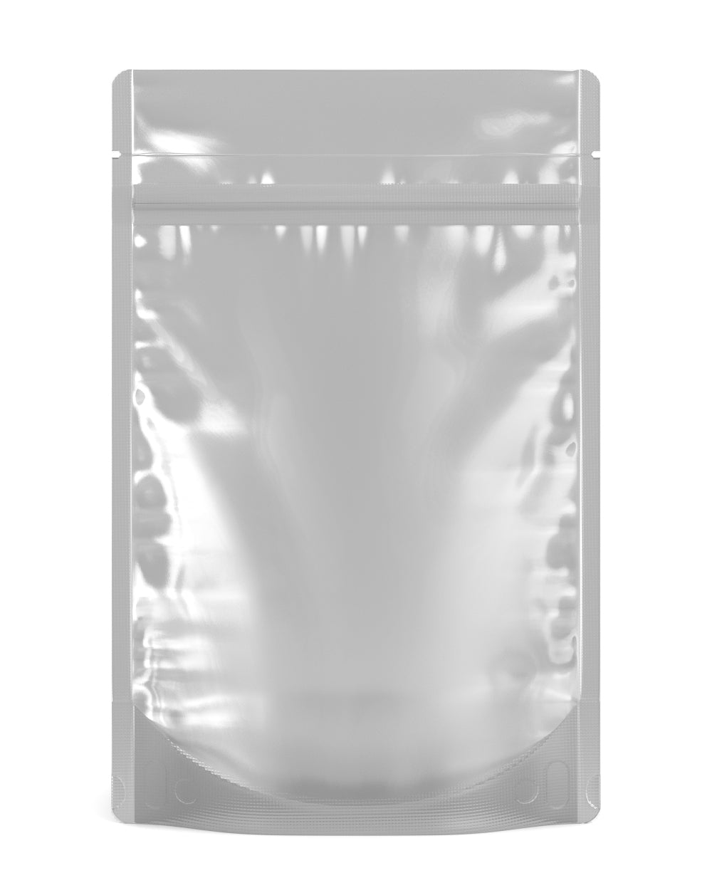 Tamper Evident | Matte White Vista PCR Mylar Bags (Tear Notch) | 6in x 9.3in - 28g - 1000 Count