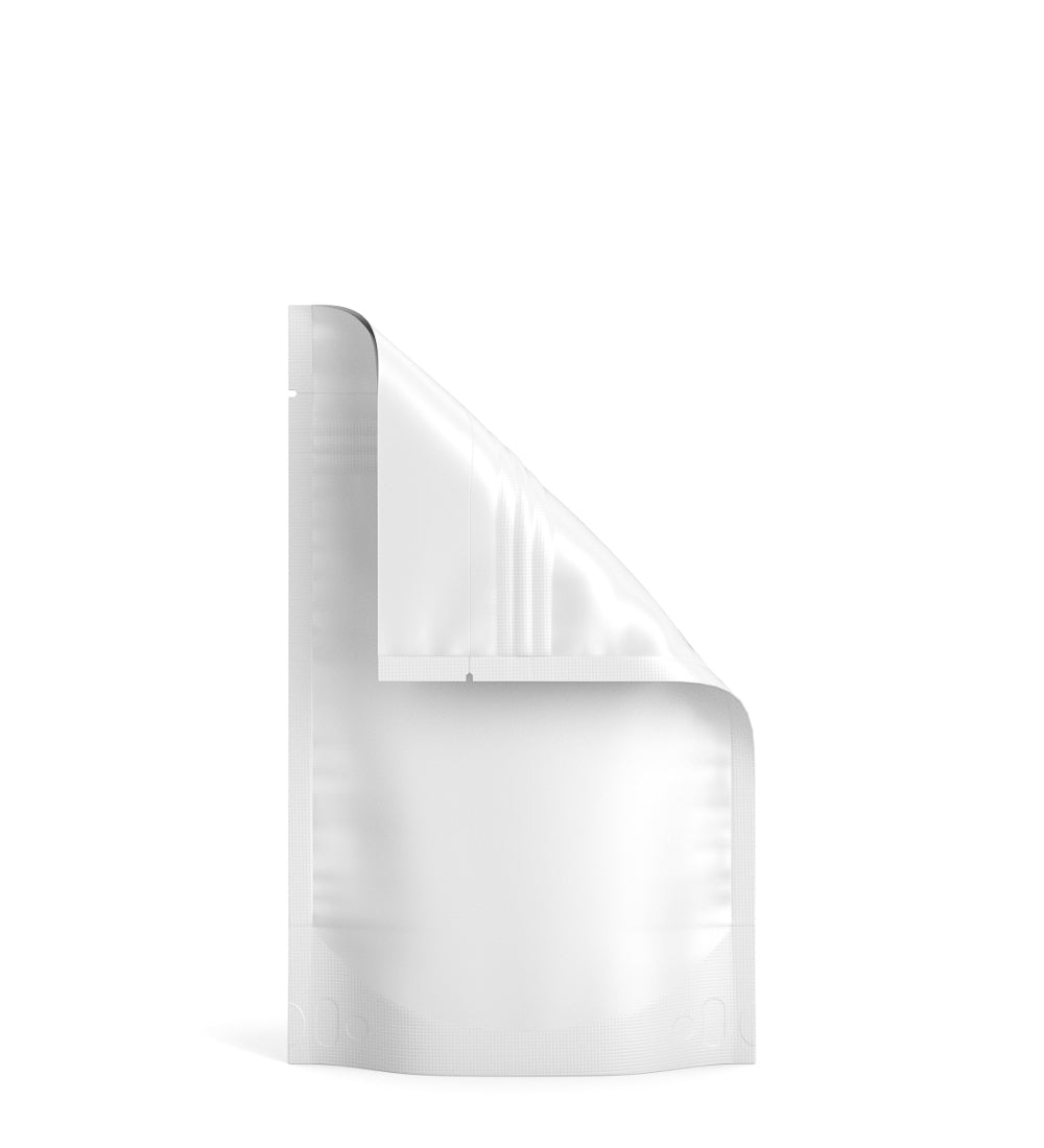 Tamper Evident | Matte White Mylar Bag (Tear Notch) | 4in x 6.5in - 7g - 1000 Count