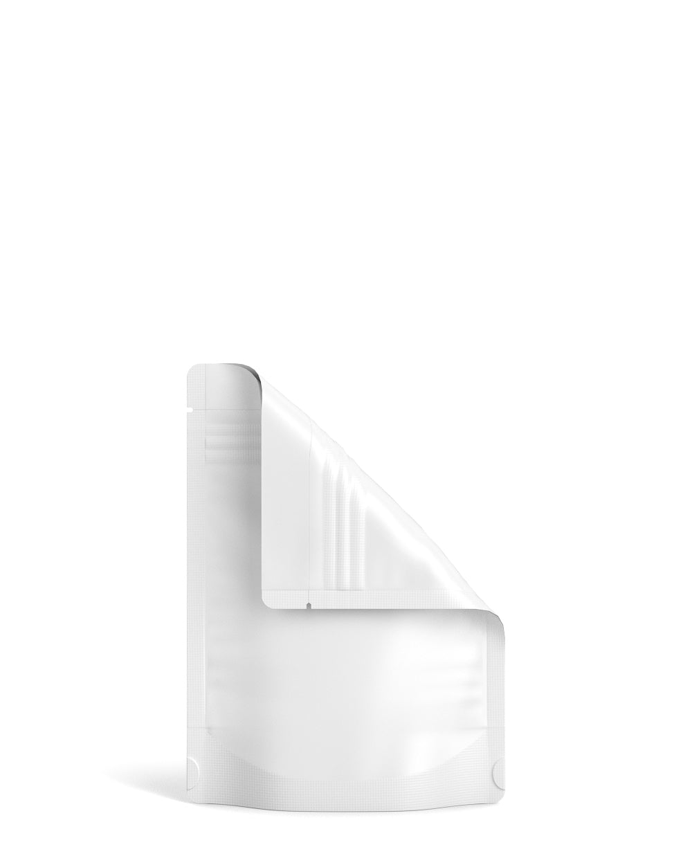 Tamper Evident | Matte White Mylar Bag (Tear Notch) | 3.6in x 5in - 3.5g - 1000 Count