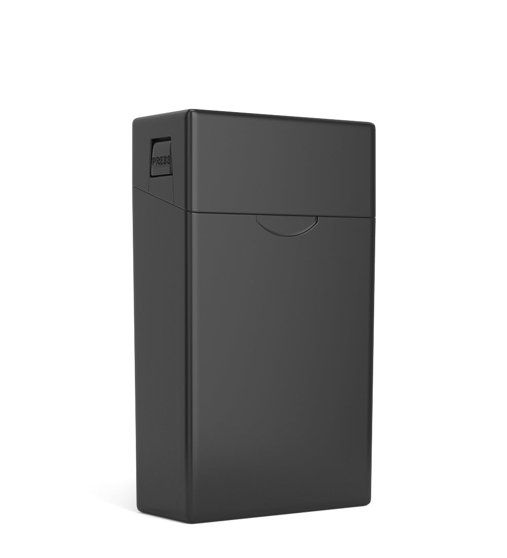 Child Resistant & Sustainable | 100% Biodegradable Pinch 'N Flip Pre-Roll Case | 88mm x 49mm - Black Plastic - 130 Count