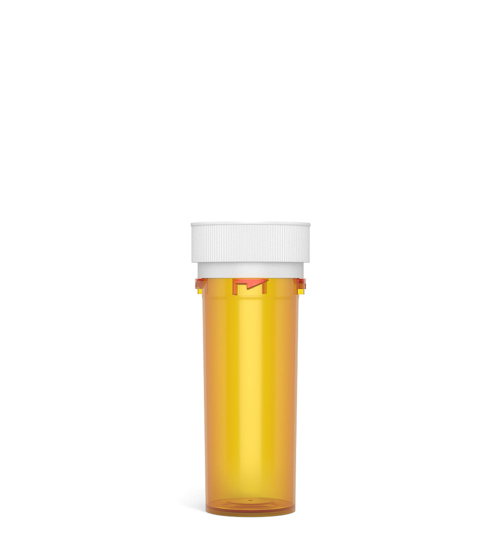 Child Resistant | Amber Reversible Cap Vials | 16dr - 3g - 230 Count