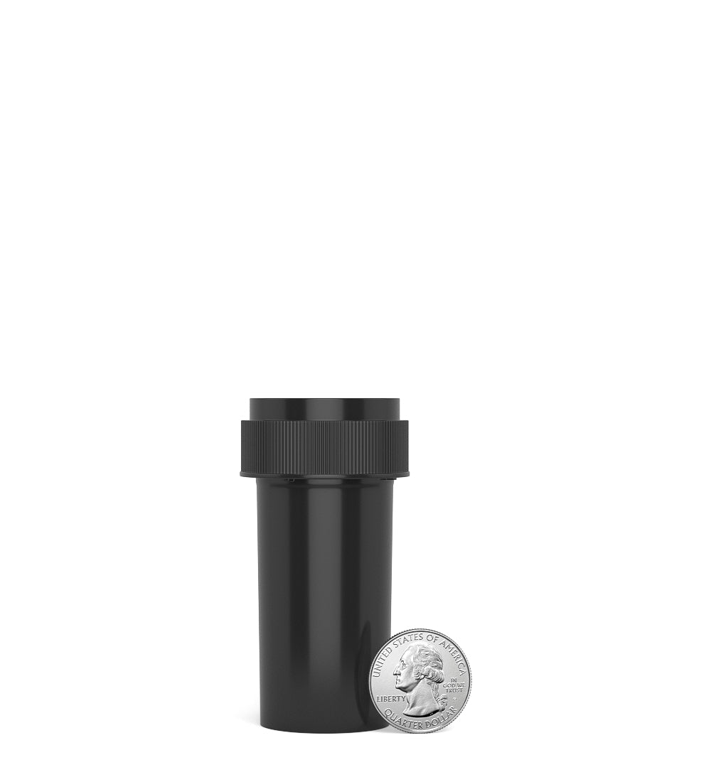 Child Resistant | Black Reversible Cap Vials | 13dr - 2g - 275 Count